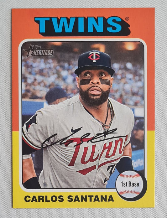Carlos Santana - 2024 Topps Heritage #663 Minnesota Twins