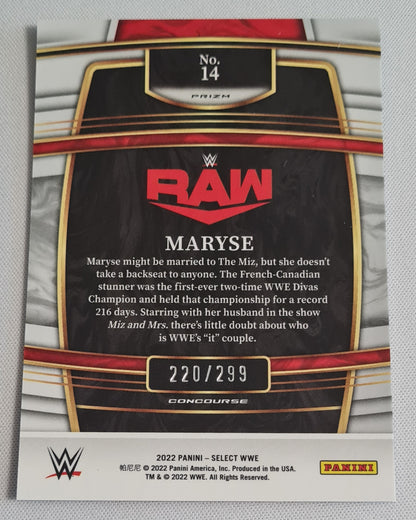Maryse - 2022 Panini Select WWE Blue Concourse /299 #14