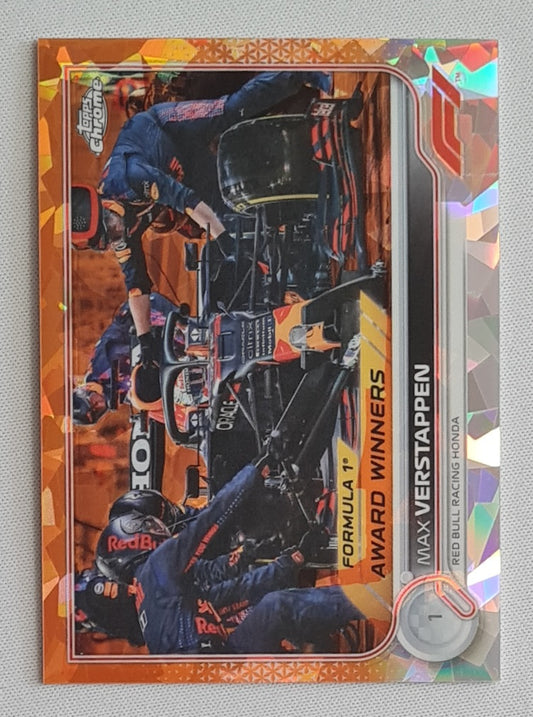 Max Verstappen - 2022 Topps Chrome F1 Sapphire Orange /25 #196