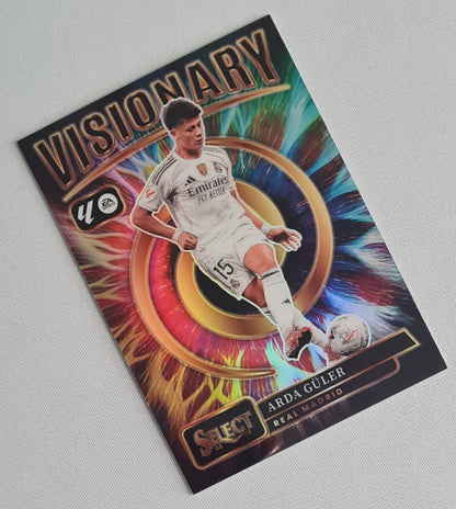 Arda Guler - 2025/26 Panini Select La Liga Soccer Visionary Prizm #12 Real Madrid CF