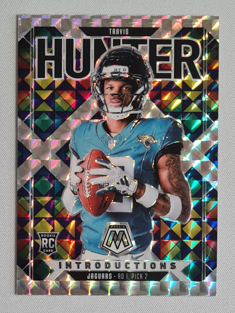 Travis Hunter - 2025 Panini Mosaic Football Introductions Prizm #7 Jacksonville Jaguars