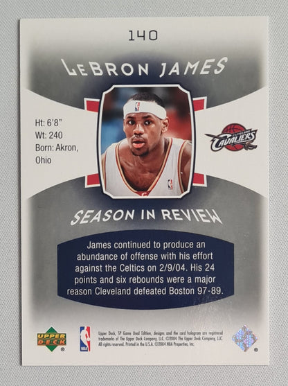 LeBron James - 2004/05 SP Game Used Season in Review /999 #140 Cleveland Cavaliers
