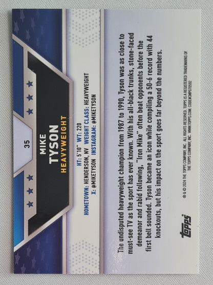 Mike Tyson - 2024 Topps Chrome Boxing Refractor #35