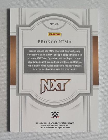 Bronco Nima - 2024 Panini National Treasures Gold /99 #24