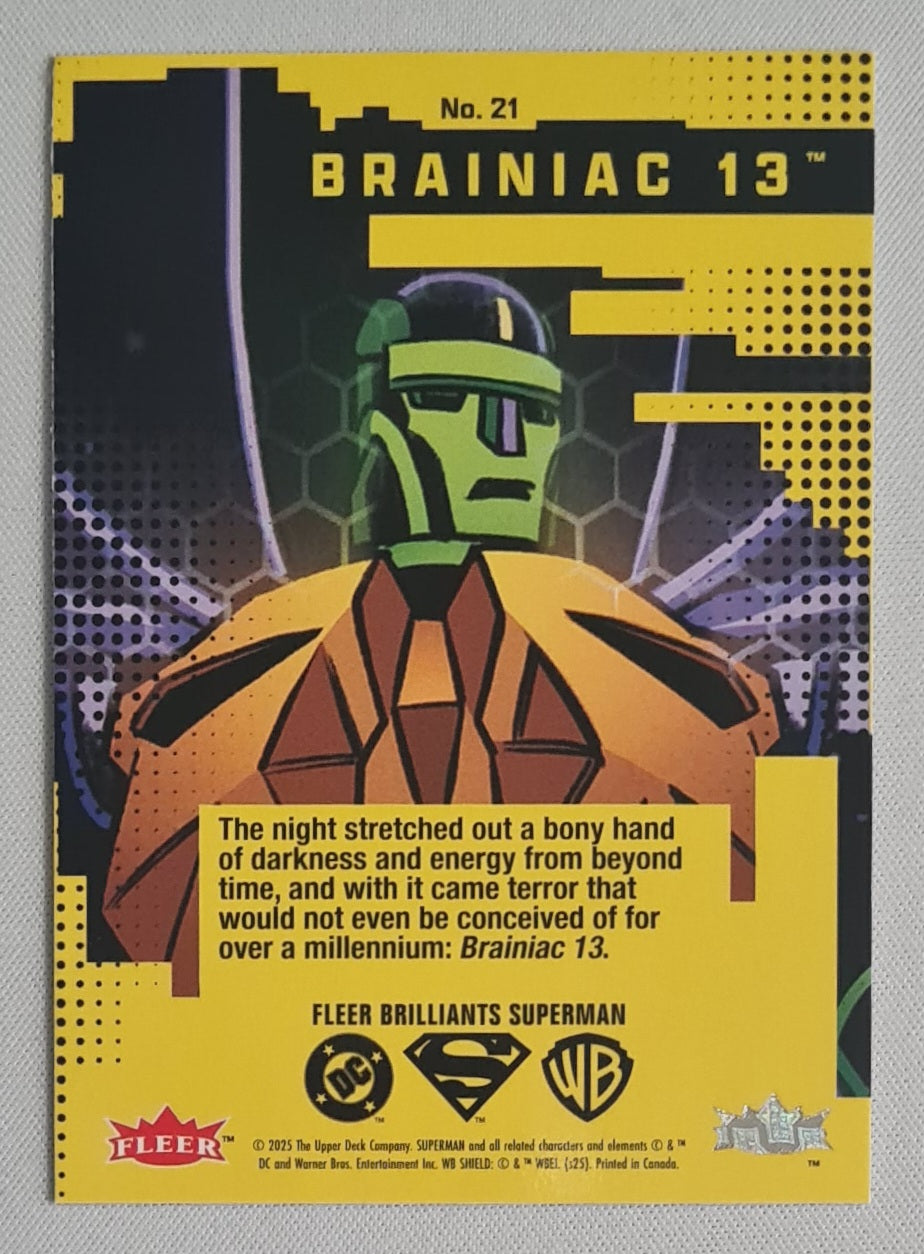 Brainiac 13 - 2025 Fleer Brilliants Superman #21