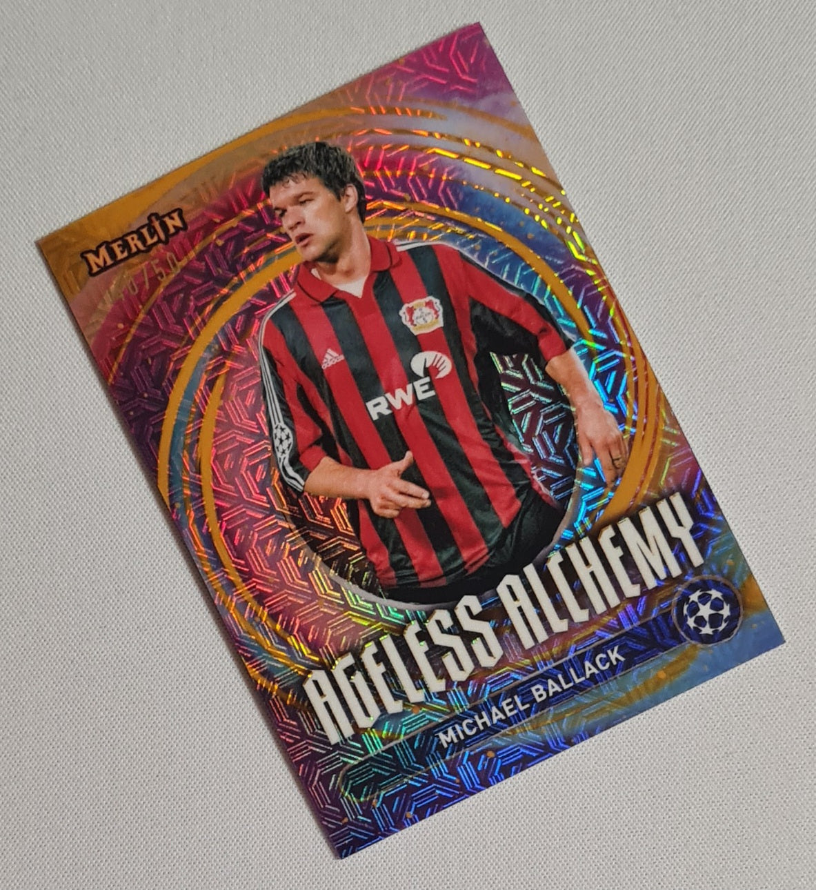 Michael Ballack - 2024/25 Topps Merlin UCC Ageless Alchemy Mojo /50 #AA-14 Bayer 04 Leverkusen