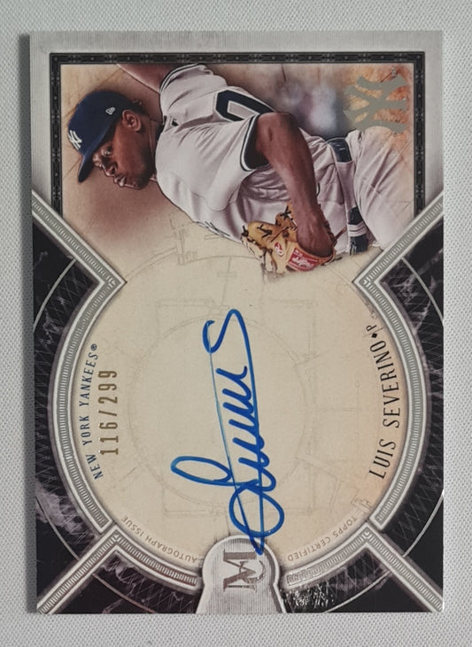 Luis Severino - 2018 Topps Museum Collection Auto /299 #AA-LS New York Yankees