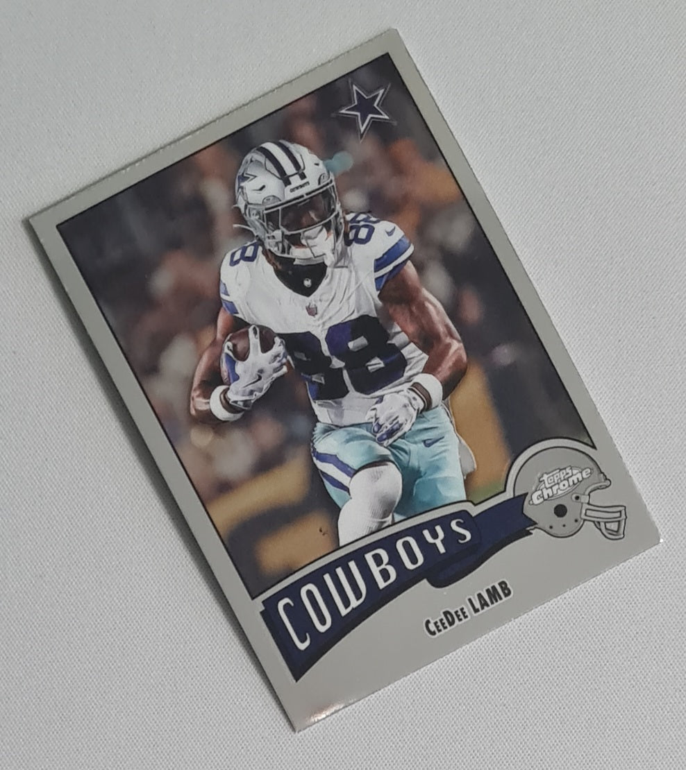 CeeDee Lamb - 2025 Topps Chrome NFL 1975 Insert #1975-9 Dallas Cowboys