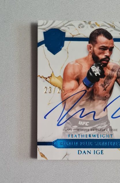 Dan Ige - 2025 Topps UFC Royalty Regalia Relic Signatures /25 #RRS-DI