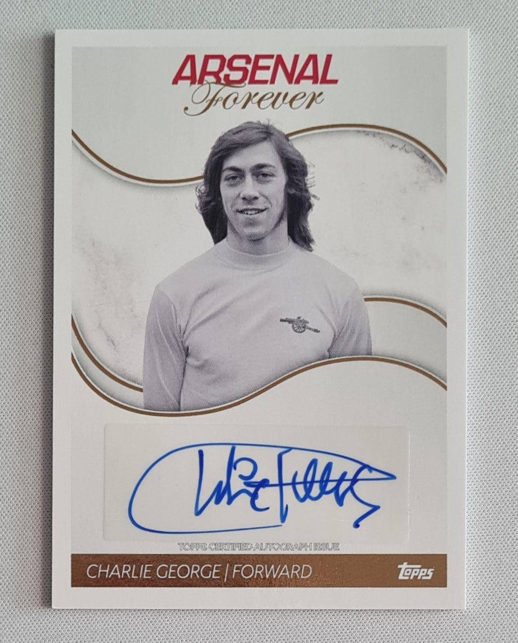 Charlie George - 2023/24 Topps Arsenal Forever Auto #AL-CG