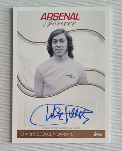 Charlie George - 2023/24 Topps Arsenal Forever Auto #AL-CG