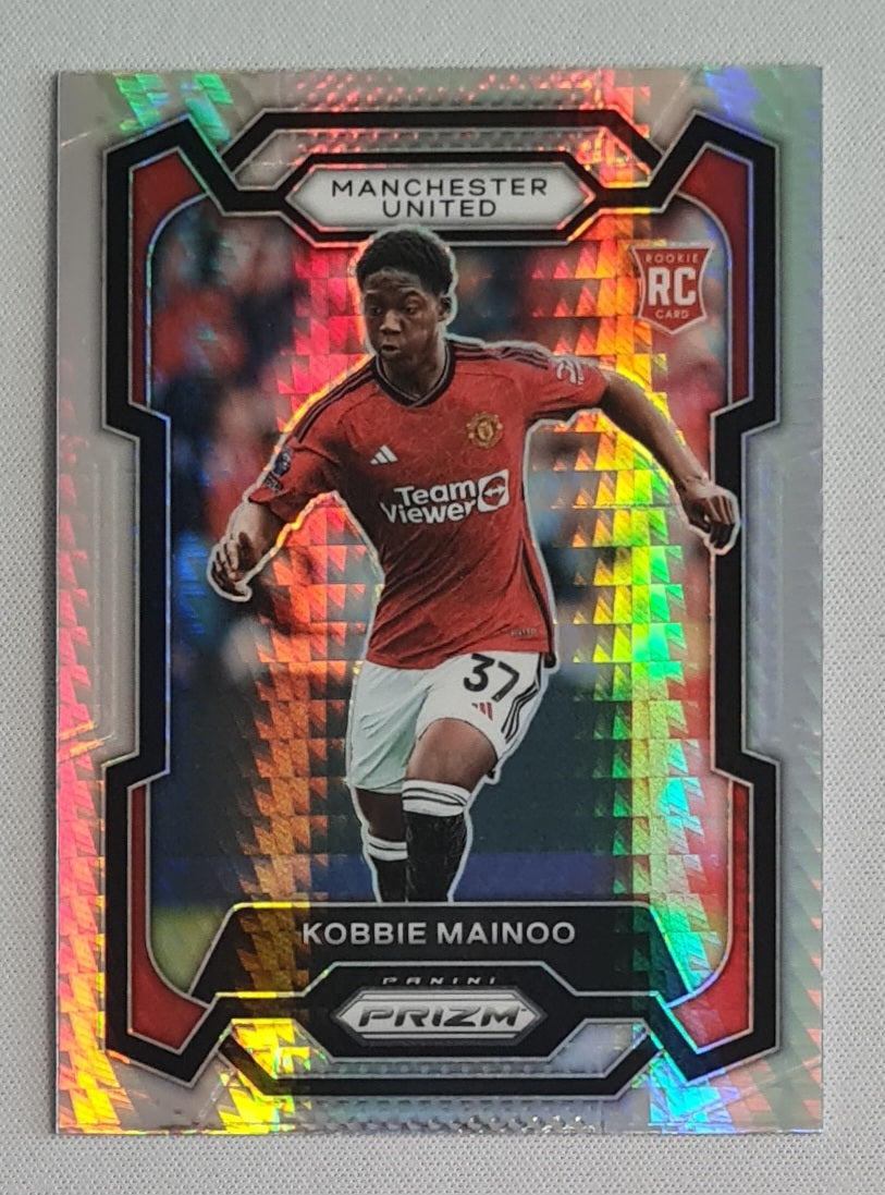 Kobbie Mainoo - 2023/24 Panini Prizm Premier League Soccer Hyper Prizm #38 Manchester United