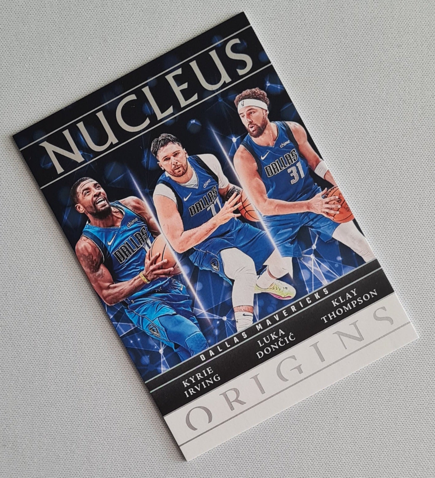 Irving & Doncic & Thompson - 2024/25 Panini Origins Nucleus #13 Dallas Mavericks